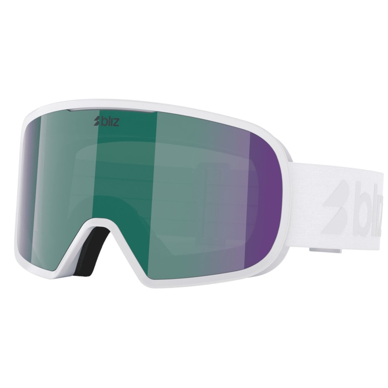 Bliz Goggles – G002 Matte White – Brown W Green