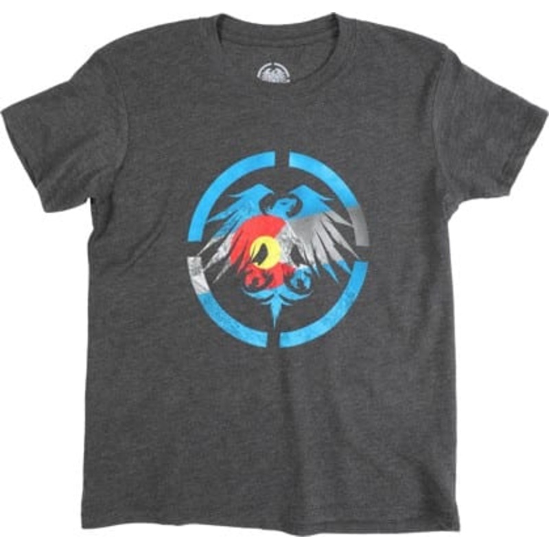 Never Summer Colorado Heritage SS Tee – CHARCOAL