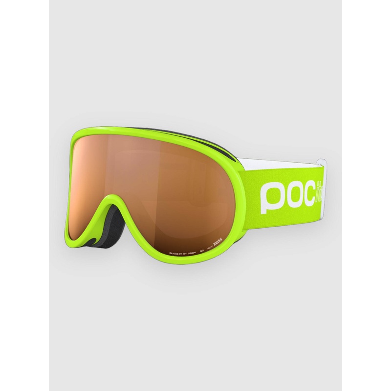 Pocito Retina Fluorescent Yellow/Green Goggl–partly sunny light orange