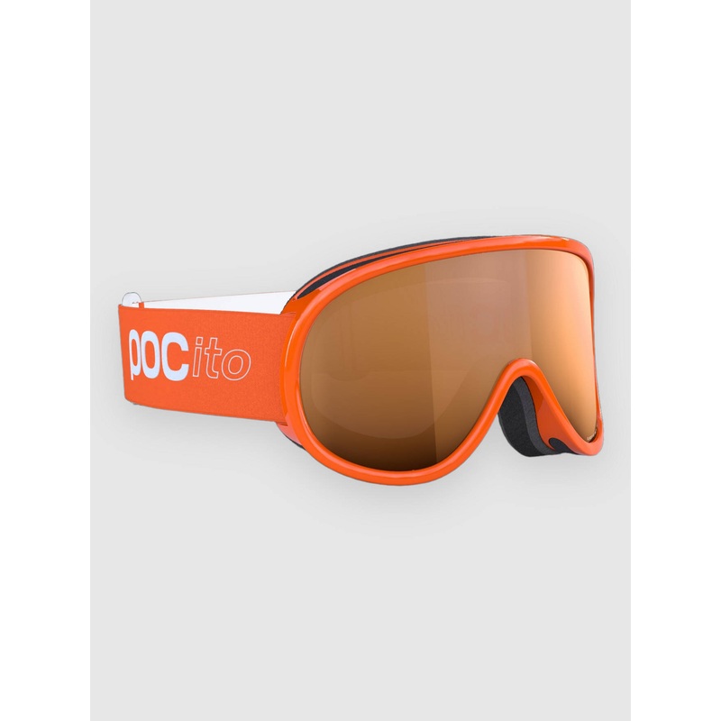 Pocito Retina Fluorescent Orange Goggle–partly sunny light orange