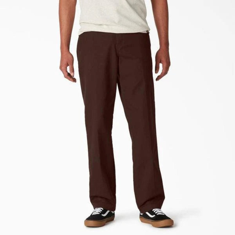 Dickies Skateboarding Regular Fit Twill Pant (Chocolate Brown)