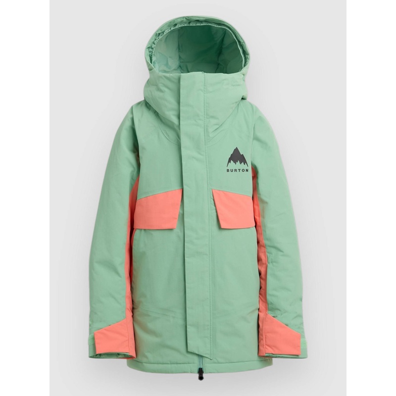 Ascutney Kids Jacket–soft sage/peacho