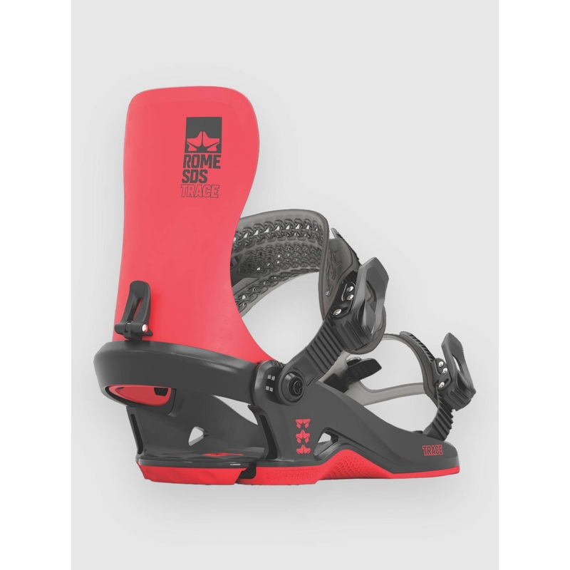 Trace Snowboard Bindings–black/red