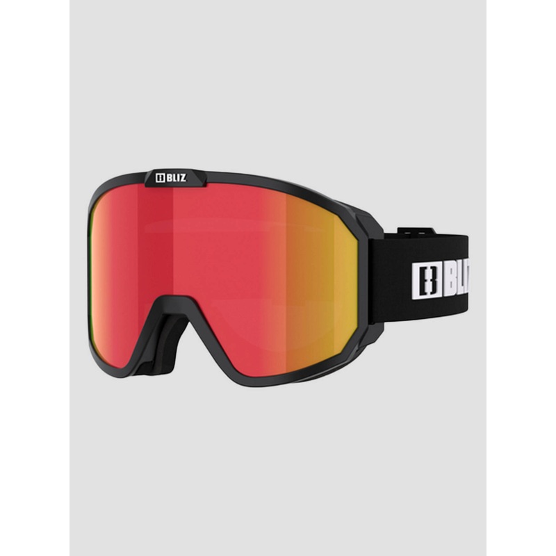 Rave Matt Black W White Goggle–brown red