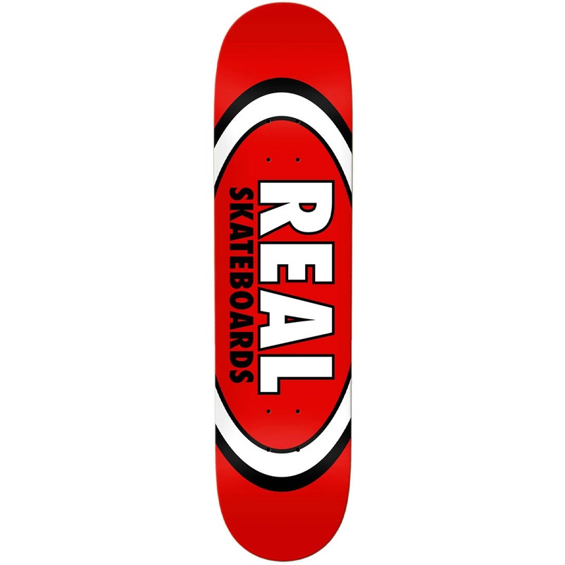 Classic Oval Skateboard Deck – Red 8.12