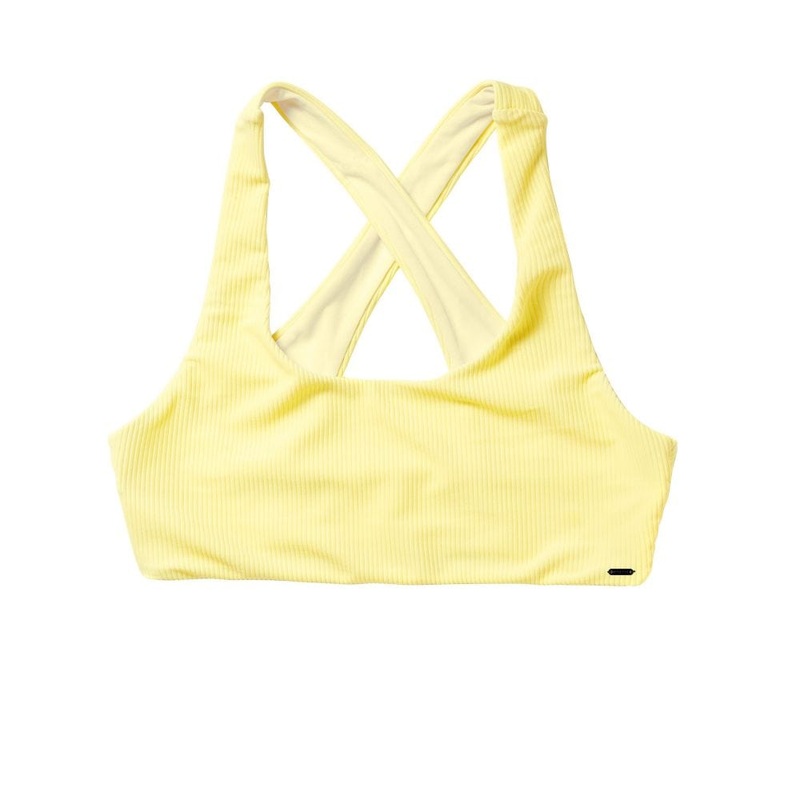 Mystic Lana Bikini Top (Pastel Yellow)