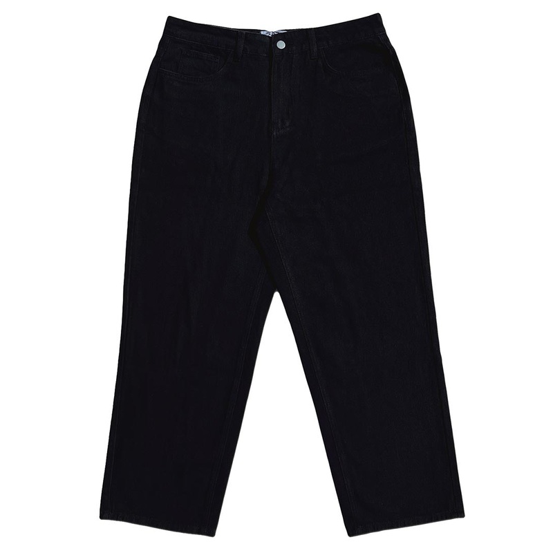 Wavy Classic Baggy Jeans – Black