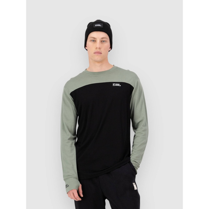 Yotei Merino Base Layer Top–willow/black