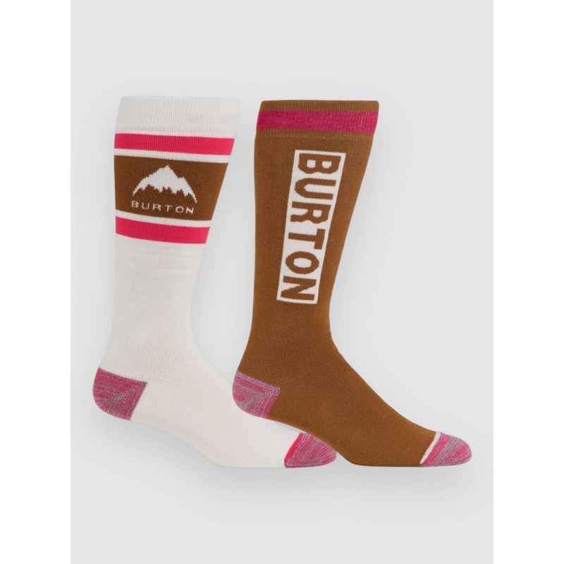 Weekend Midweight 2Pk Tech Socks–chestnut brown