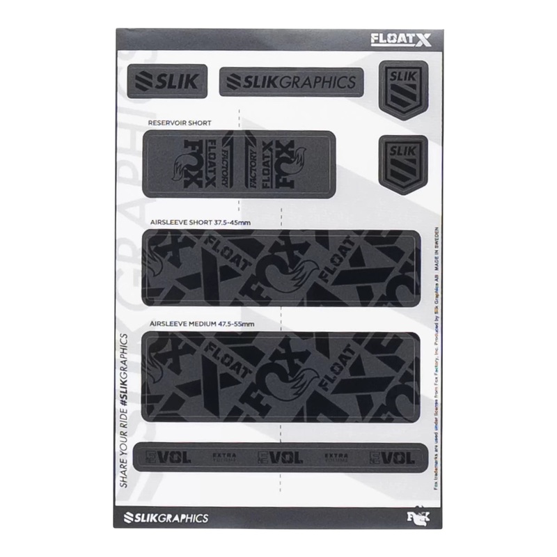 Silk Graphics Fox Float X Factory Decal Kit