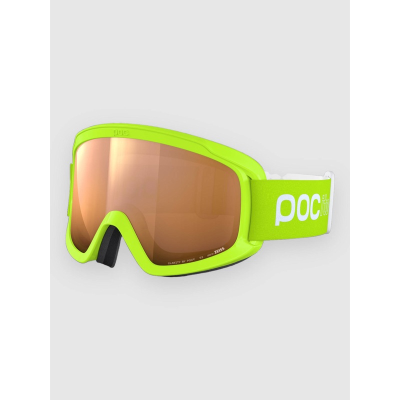 Pocito Opsin Fluorescent Yellow/Green Goggle–partly sunny light orange