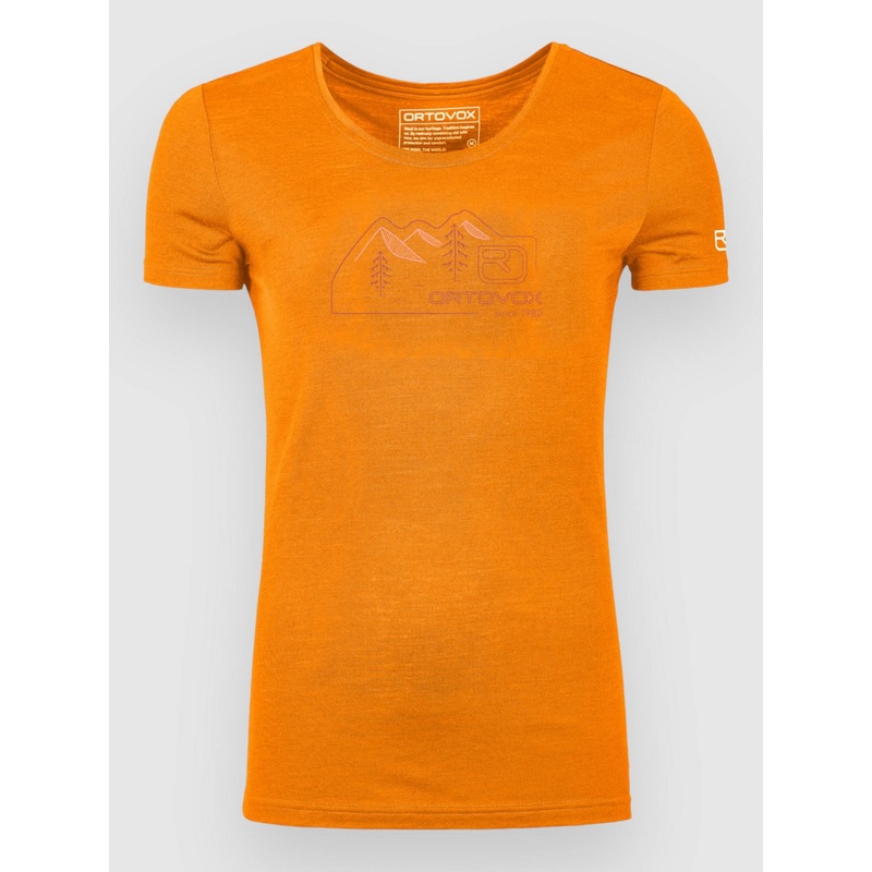 150 Cool Vintage Badge Tech Tee–autumn leaves