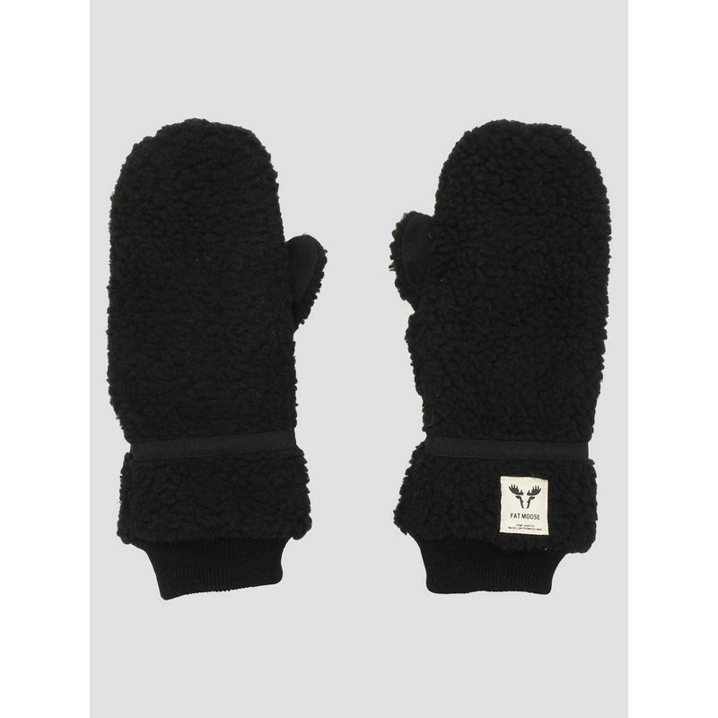Villy Teddy Mittens–black