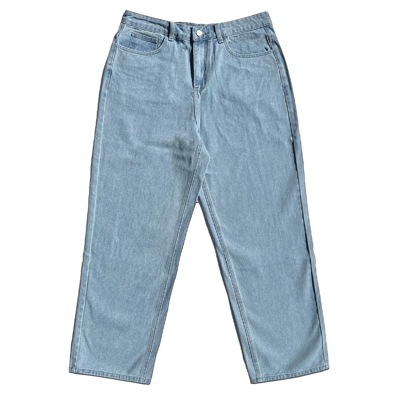 Wavy Classic Baggy Jeans – Light Blue