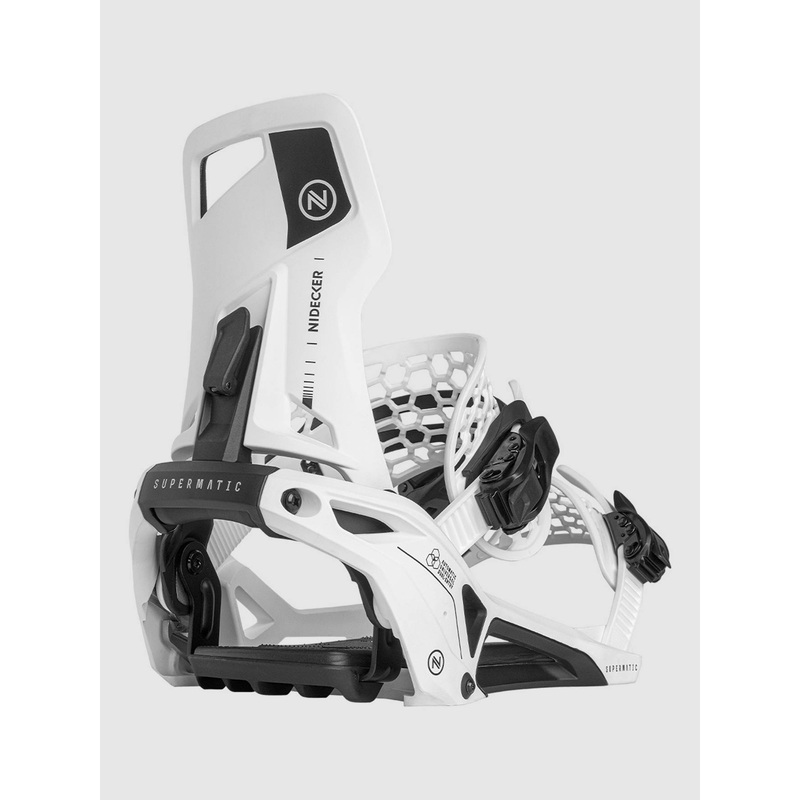 Supermatic 2025 Snowboard Bindings–white