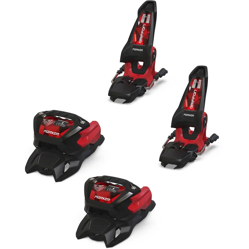 Griffon 13 Ski Bindings – Black/Red 2026