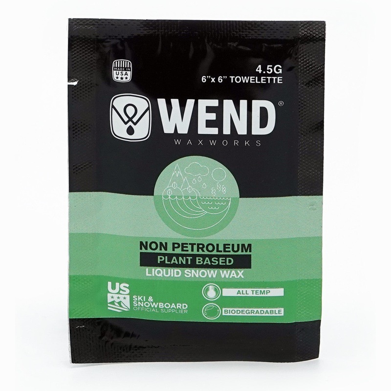 Wend NP Non-Petroleum Liquid Wax Towelette / 4.5g