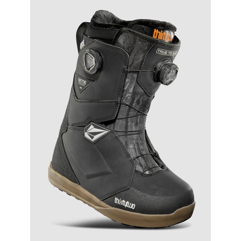 X Volcom Lashed Double BOA 2025 Snowboard Bo–black/grey/gum