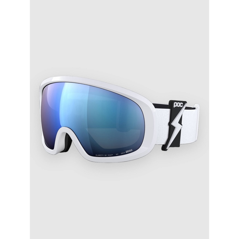 Fovea Mid Blixten White Goggle–partly sunny blue