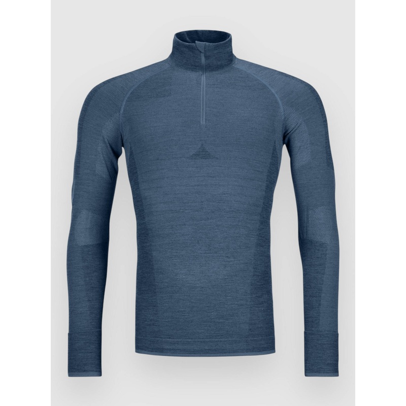 230 Competition Zip Neck Base Layer Top–petrol blue
