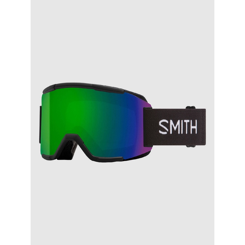 Squad Black+Bonus Lens Goggle–sun green mirror+yellow