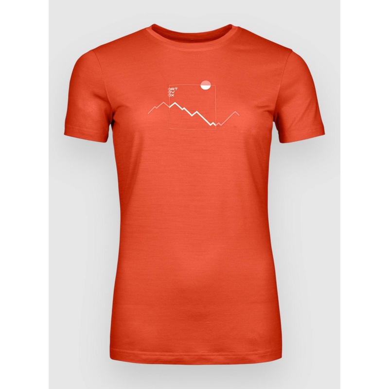 150 Cool Peak Focus Tech Tee–sunset orange