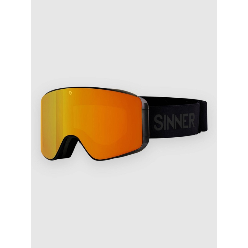 Aura Matte Black (+ Bonus Lens) Goggle–dbl full orage mrror vnt