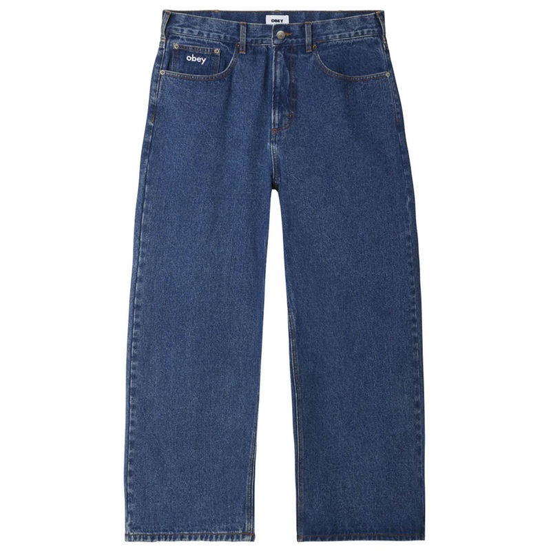 Bigwig Baggy Denim Jeans – Stone Wash Indigo