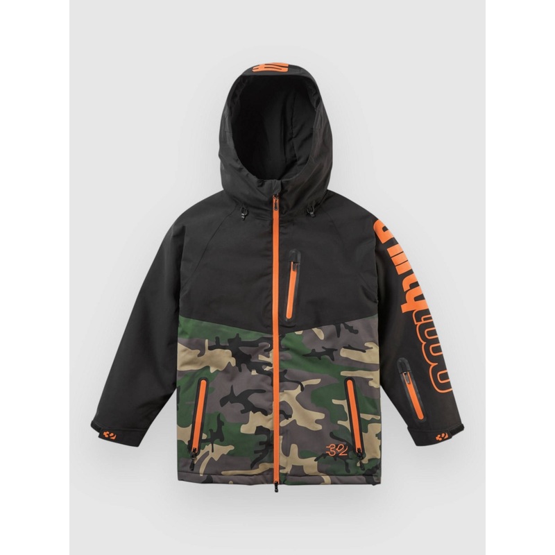 Youth Grasser Kids Insulator Jacket–black/orange