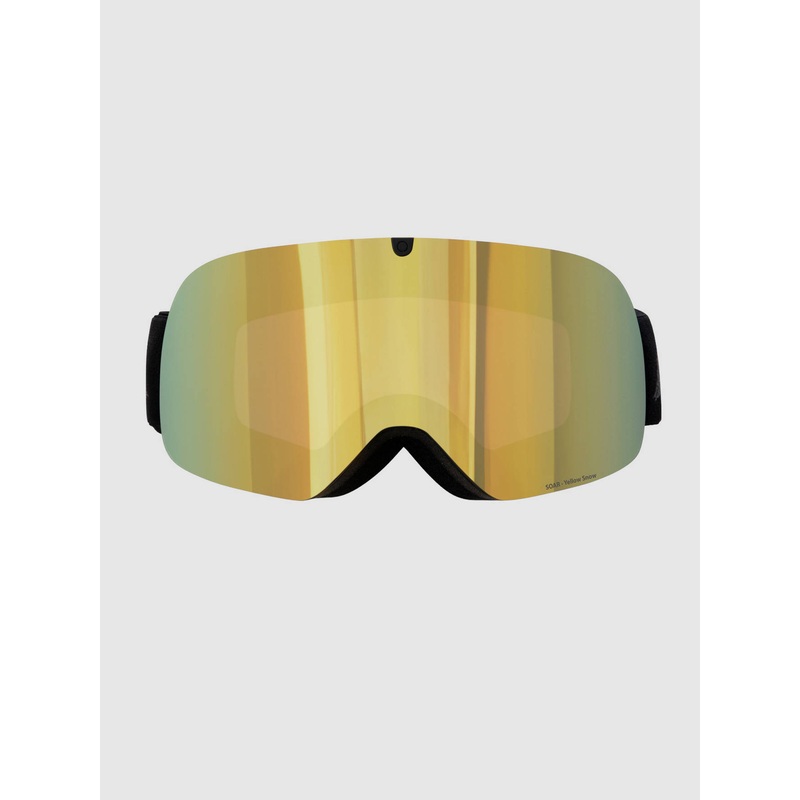 Soar Black Goggle–smoke with yellow