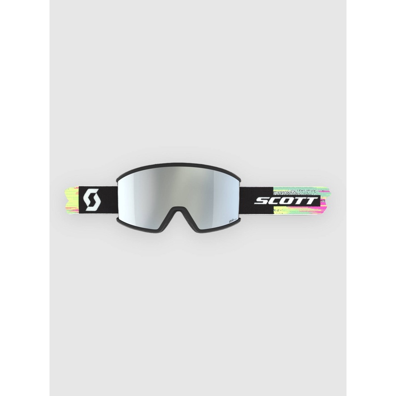 Ambit Compact Black/Neon Yellow Goggle–amp white chrome s2