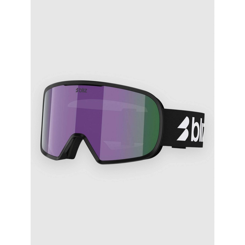 G002 Matte Black Goggle–brown w purple multi