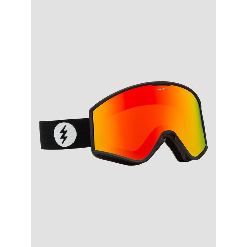 EK1 Matte Black Goggle–red chrome