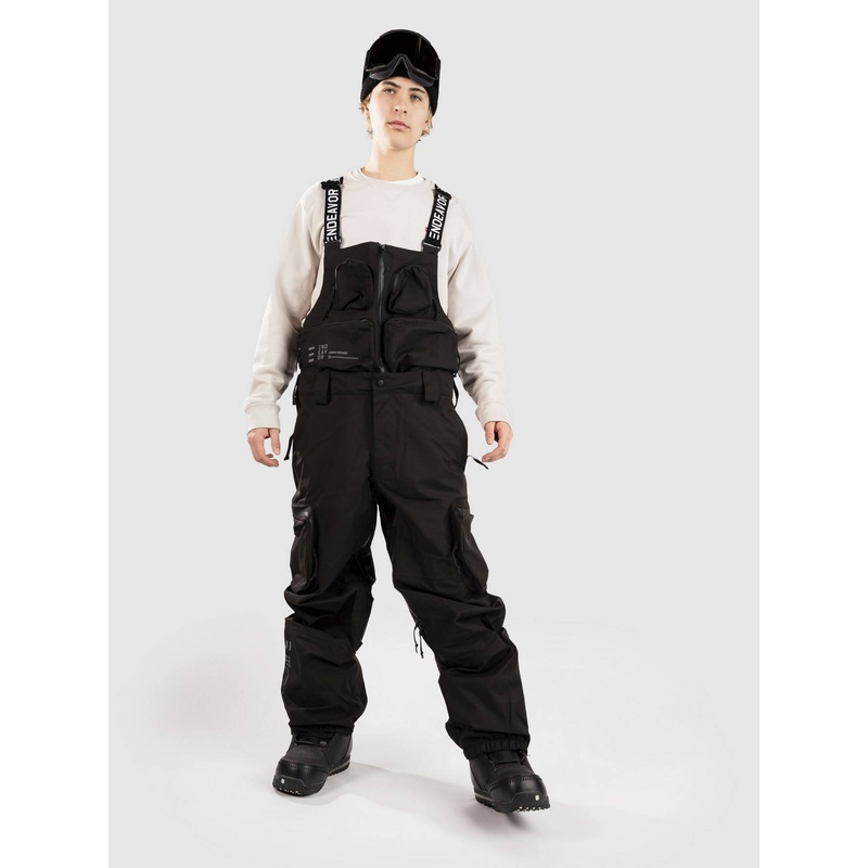 3L Scout Removable Bib Bib Pants–black