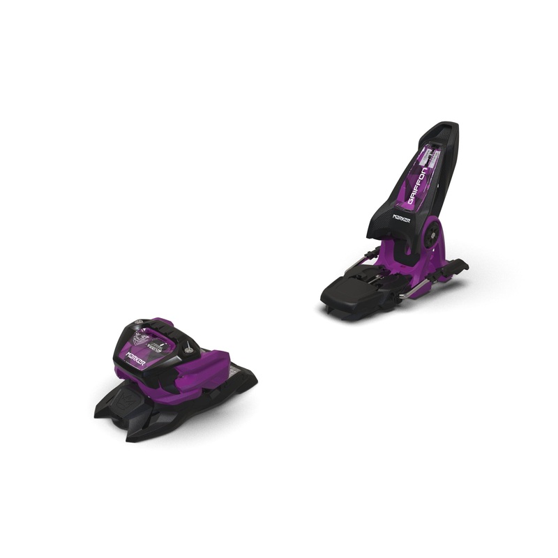 Marker Griffon 13 Bindings with 100mm Brakes – Black/Purple