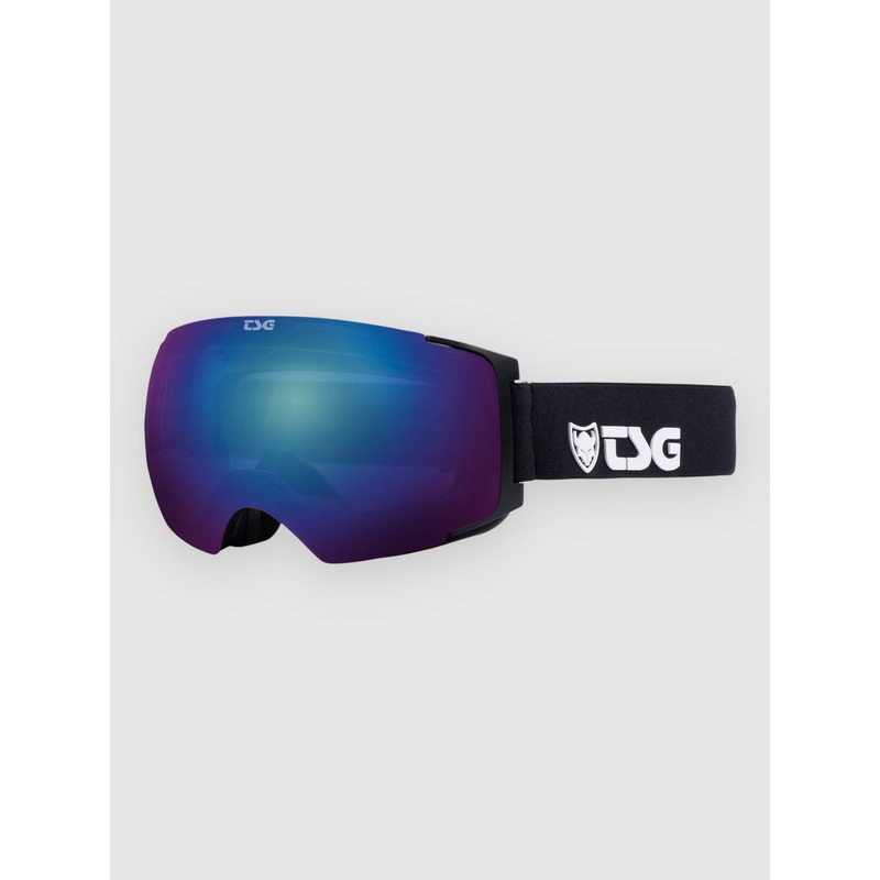 Two Solid Black-Blue Goggle–solid black/blue