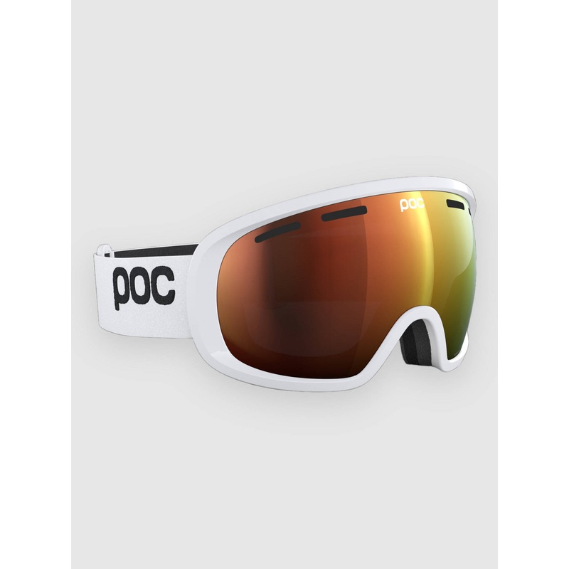 Fovea Blixten White Goggle–partly sunny orange
