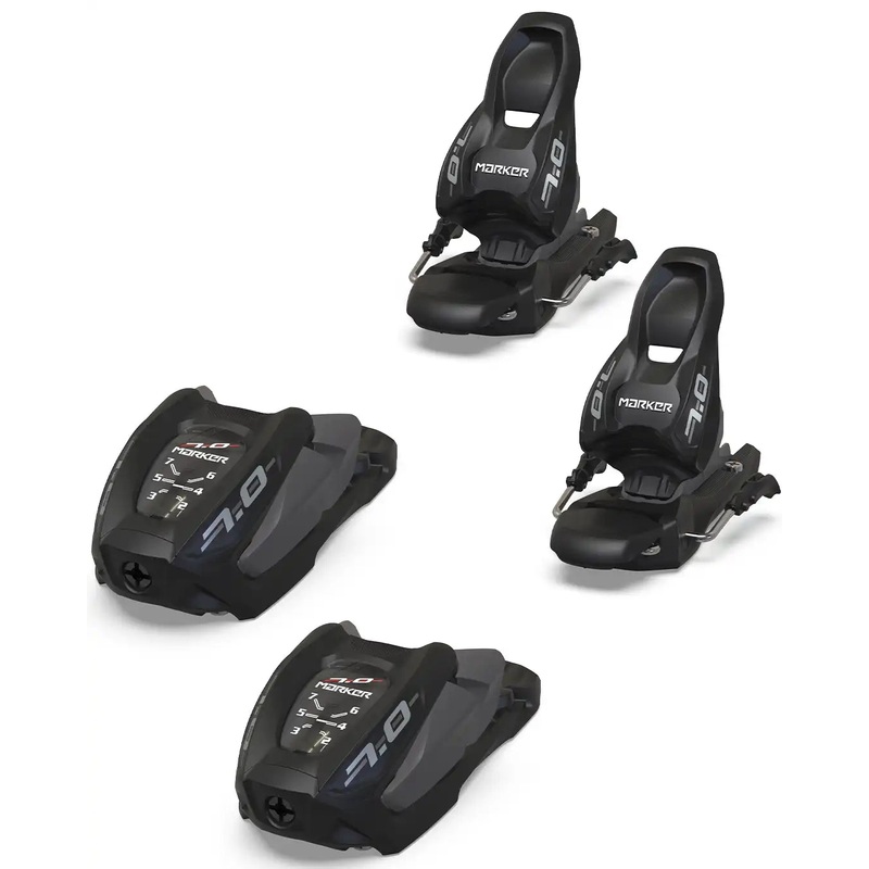 Marker 7.0 Ski Bindings – Youth Black/Anthracite 2026