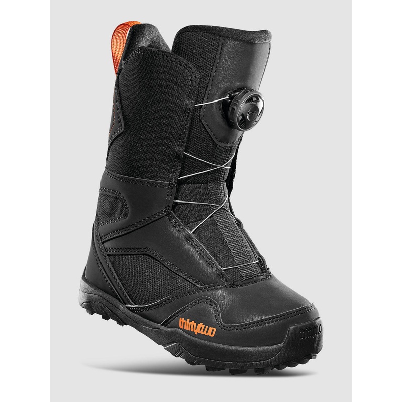 BOA Kids Snowboard Boots–black/orange
