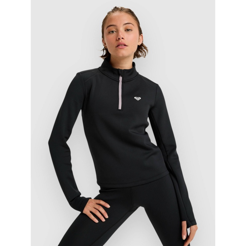 Waves Of Warmth Tech Base Layer Top–anthracite