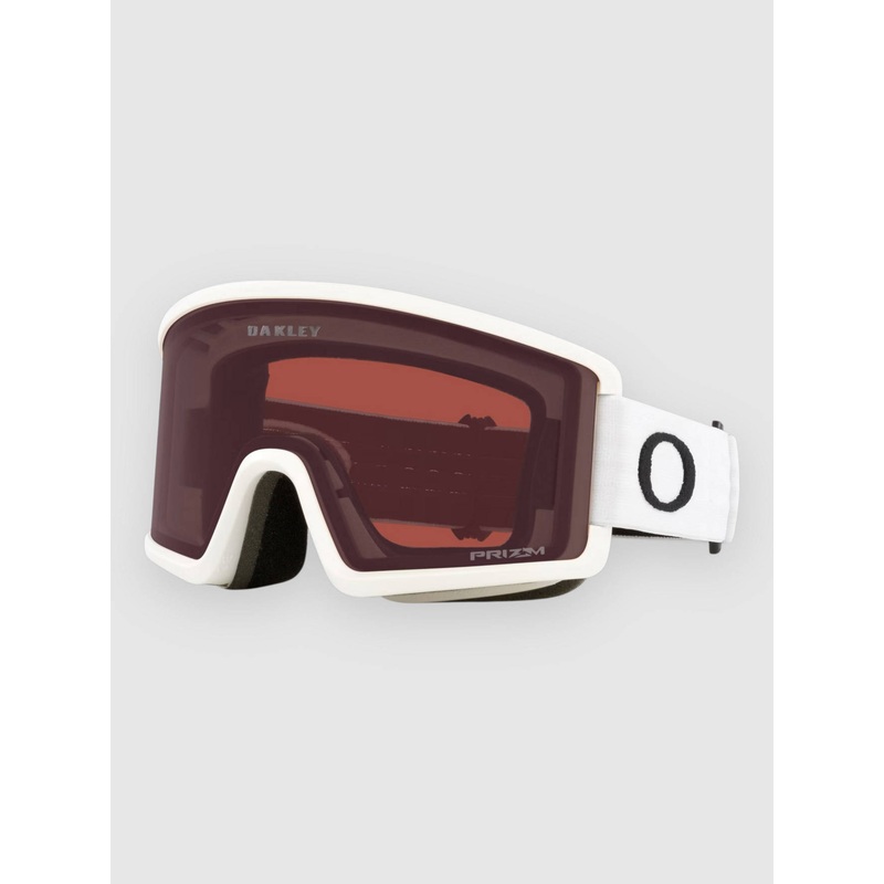 Target Line L Matte White Goggle–prizm dark grey