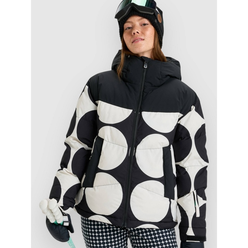 Alofted Puffy Primaloft Jacket–true black big dots