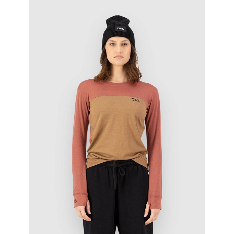 Yotei Merino Base Layer Top–canyon rose/toffee