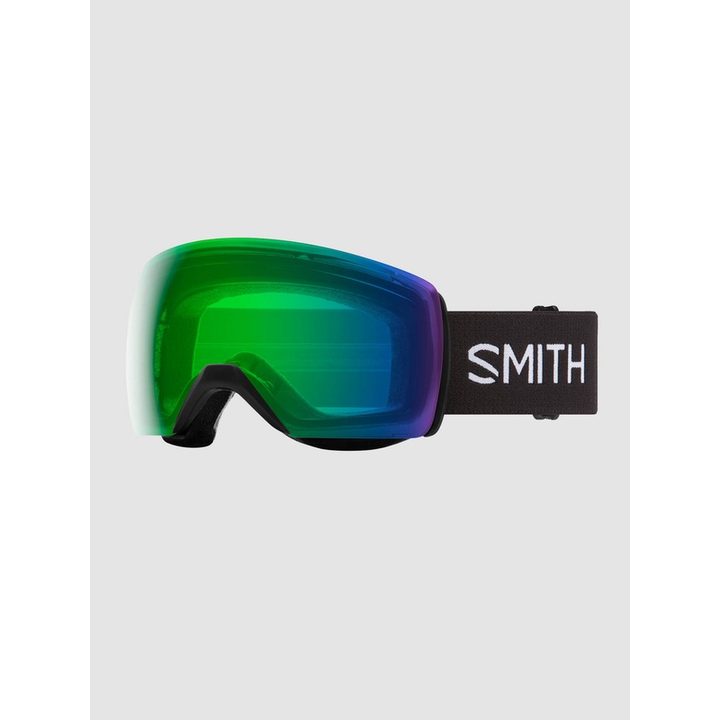 Skyline XL Black Goggle–everyday green mirror