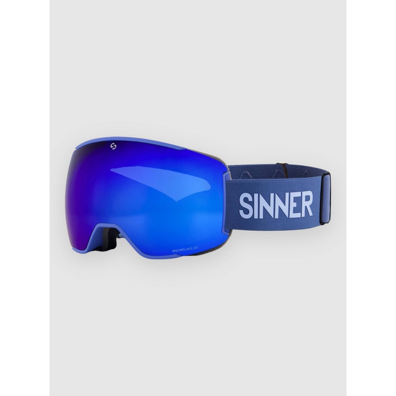 Snowflake Matte Navy Blue (+ Bonus Lens) Gog–double full blu mrror vnt