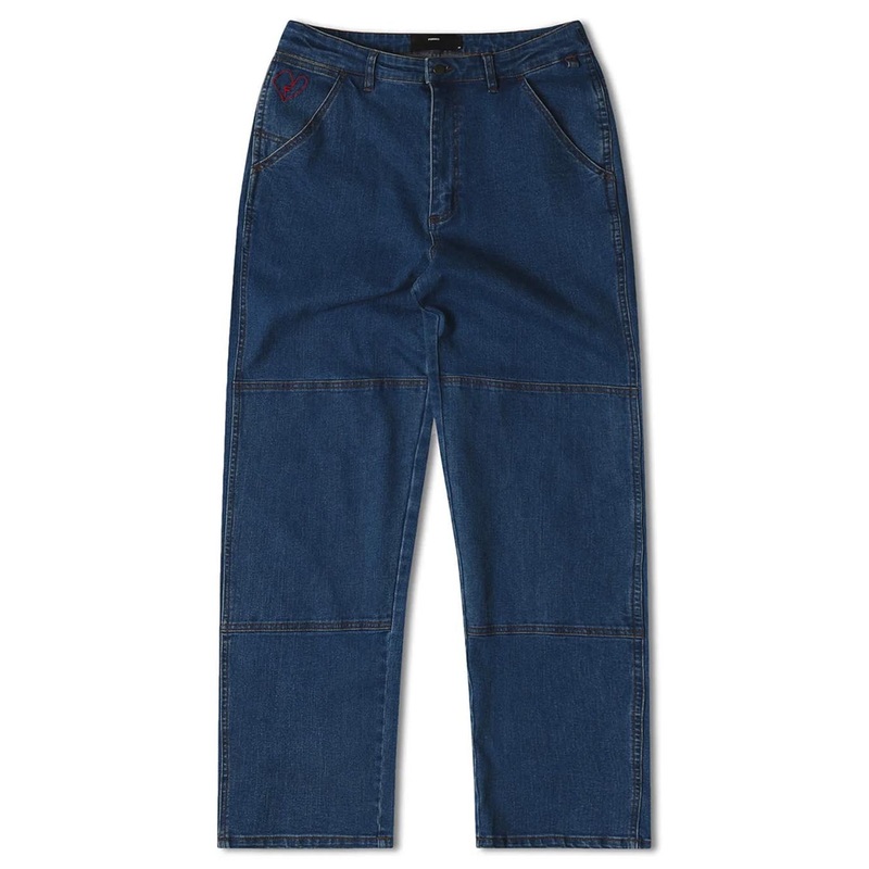 Distend Double Knee Demin Jeans – Dark Blue