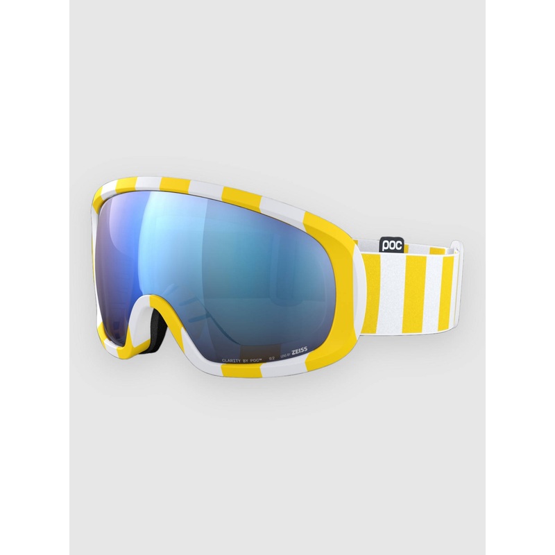 Fovea Mid Jaune/Blanc Goggle–partly sunny blue