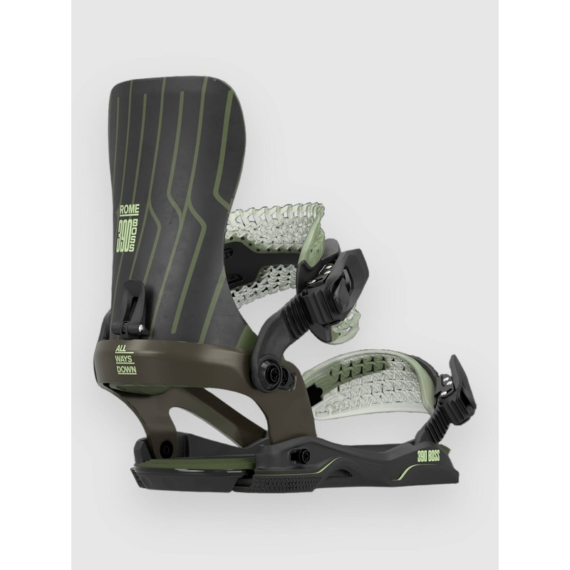 390 Boss AW 2026 Snowboard Bindings–swamp green