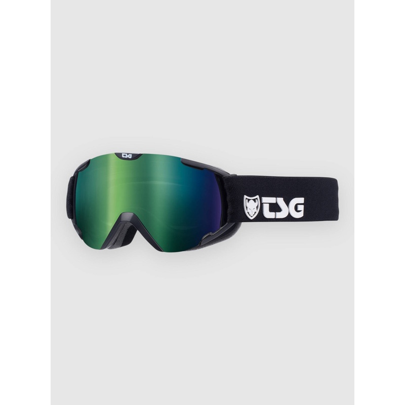 Expect Mini 2.0 Solid Black-Green Goggle–solid black/green
