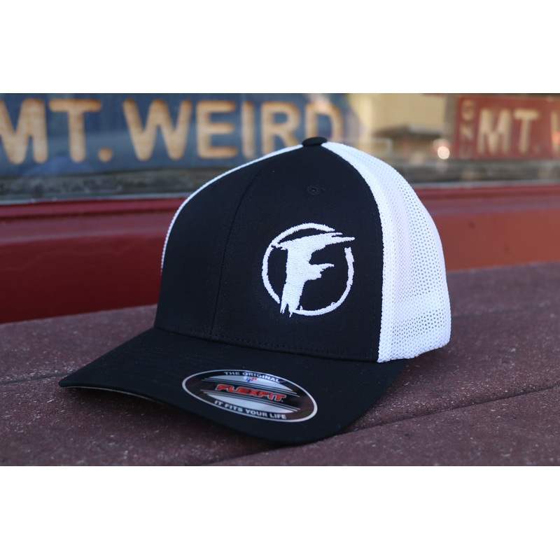Funtastik Embroidered Flexfit Hat Black/White